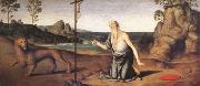 Giovanni di Pietro called lo Spagna Jerome in the Desert (mk05) France oil painting artist